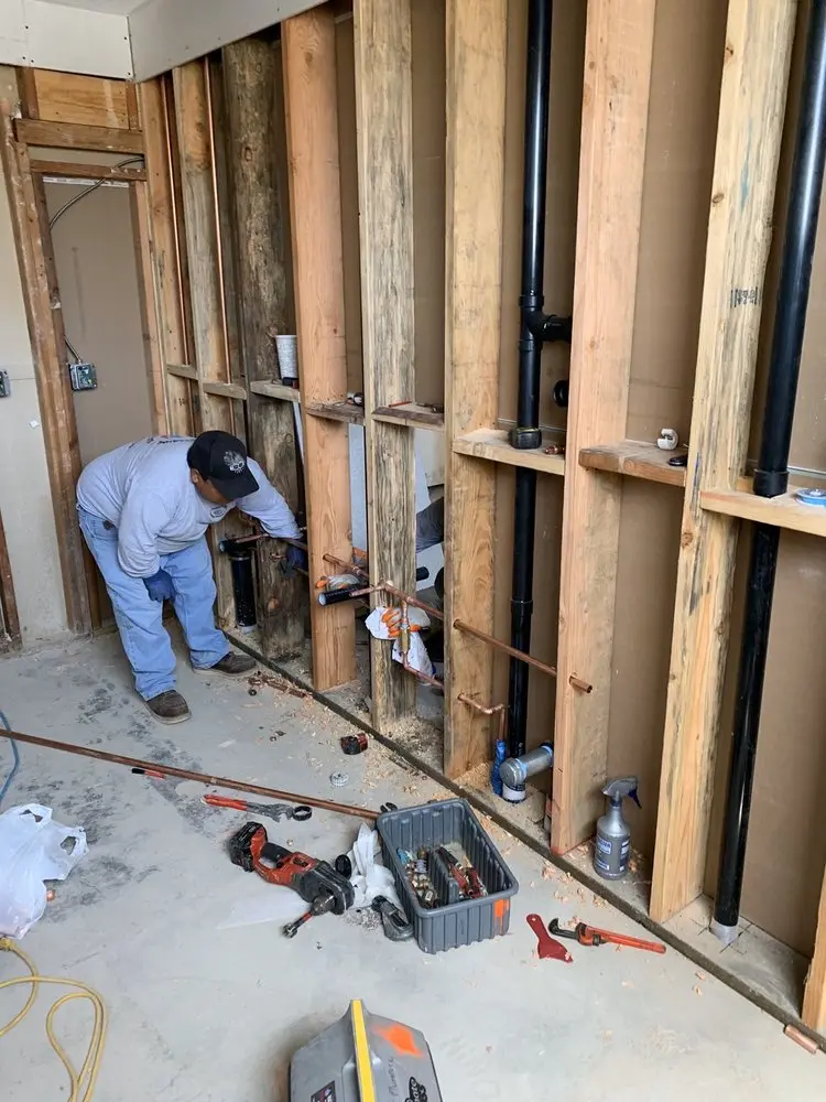 Commercial rough-in plumbing for Water Heater Replacement in Fairfield Plantation